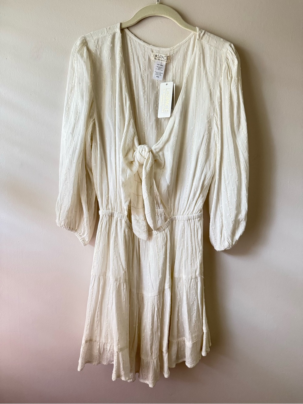 L*Space Stay Golden Dress, boho, beach, vacation, concert, size M, NWT